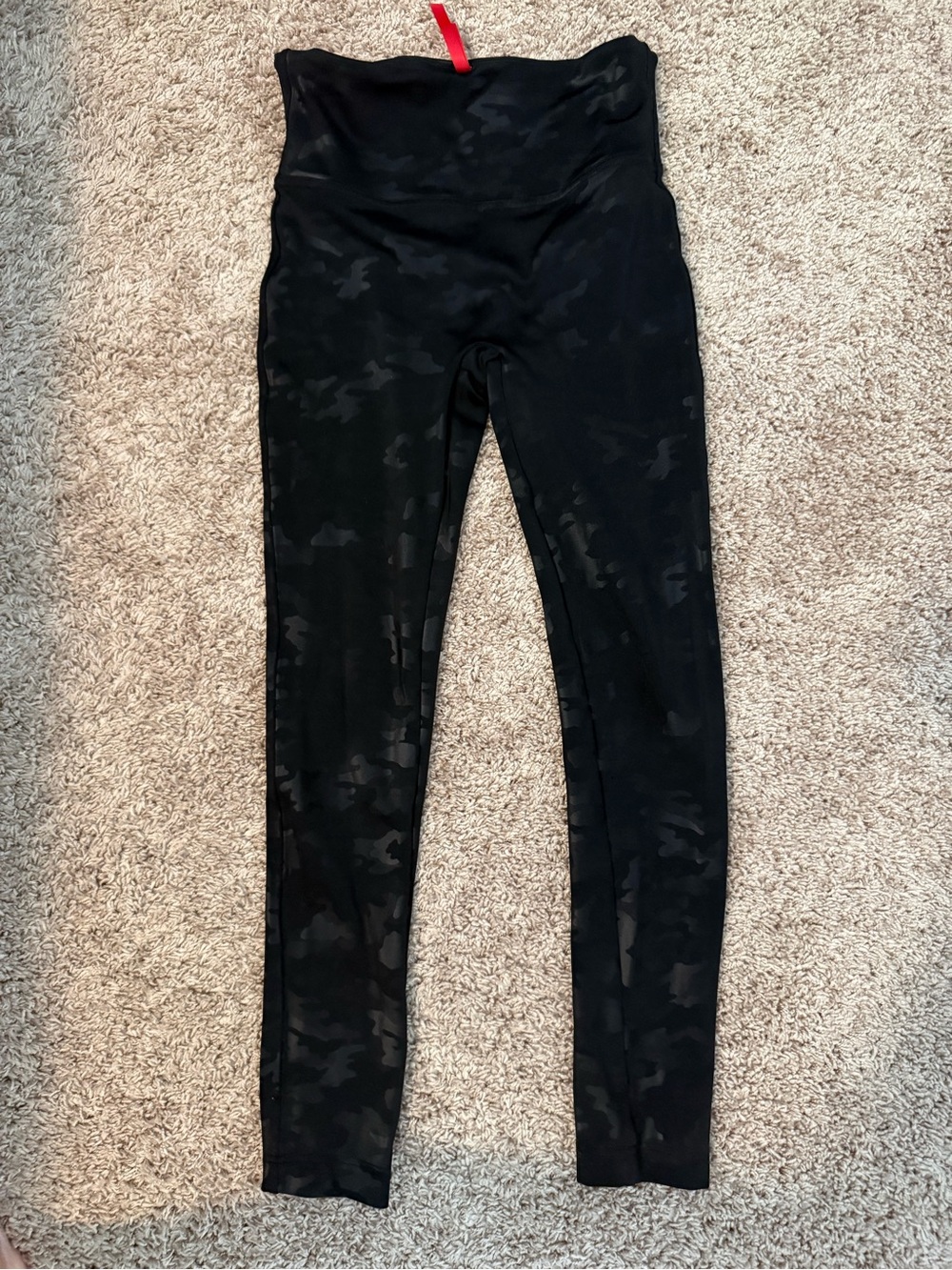 SPANX Black Camouflage Leggings